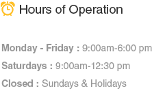 Hours of Operation